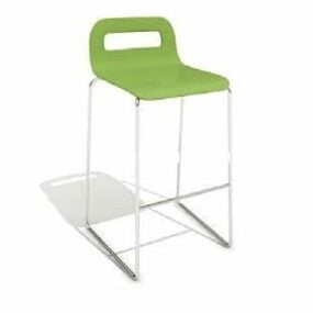 Green Plastic Bar Chair 3d model