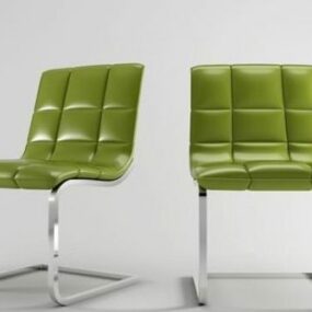 نموذج كرسي فردي أخضر حديث ثلاثي الأبعاد