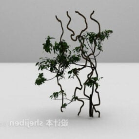 녹색 벽 덩굴 식물 3d 모델
