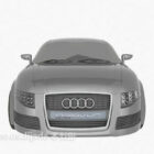 Grey Audi car 3d model .