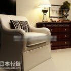 Elegant vit soffa