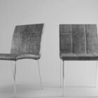 Grey Velvet Single Chair
