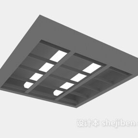Square Ceiling Light V1 3d model