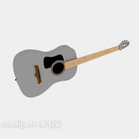 Lowpoly ध्वनिक गिटार 3डी मॉडल