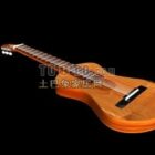 Instrumento de guitarra de madeira
