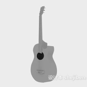Lowpoly Instrumento de guitarra modelo 3d