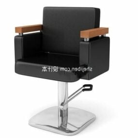 كرسي صالون الشعر ذو الساق الفولاذية نموذج ثلاثي الأبعاد