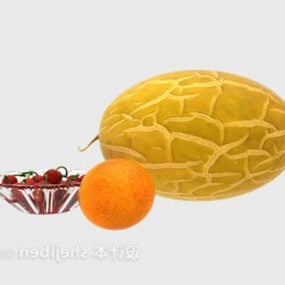Mô hình 3d trái cây Hamigua