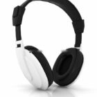 White Black Headphones