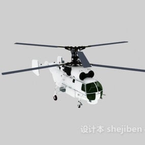 Helikopter Uçağı 3d modeli