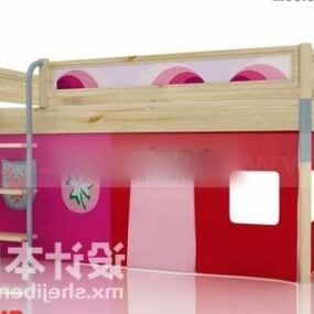 Bunk Bed Children Bed Furniture 3d model