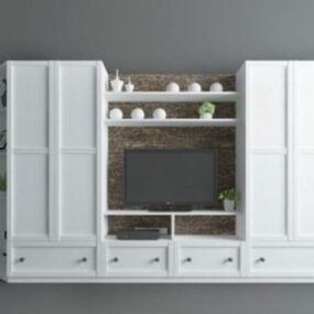 Home Tv Wall Cabinet Set 3d model