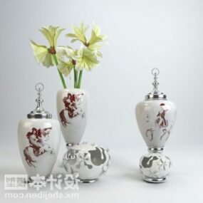 Home Bottle Vase Decorating Set 3d model