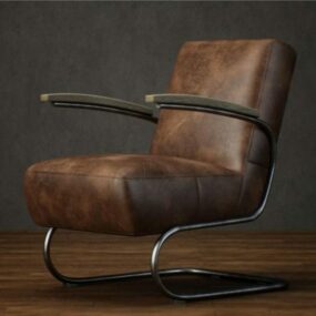 Office Leather Staff Chair 3d-modell