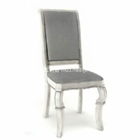 Restaurant White Dining Chair 3d model