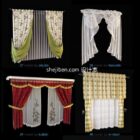 牧歌的なカーテン家具