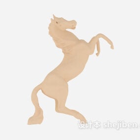 3d модель скульптури коня, що біжить