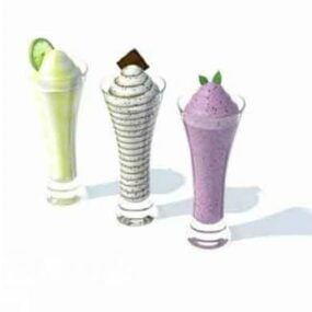 Ice Cream Glass 3d model