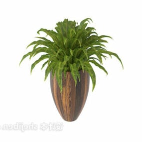 Modello 3d in vaso per piante da interno ed esterno