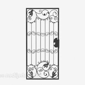 Iron Gate Floral Pattern 3d-modell
