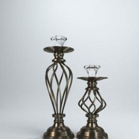 Iron Vase Shaped Decorative 3d model