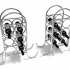 Iron wine rack 3d model .