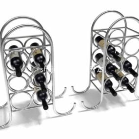 Iron Wine Rack V1 3d model