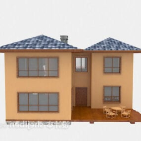Amerikanische Villa 3D-Modell