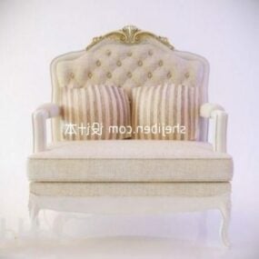 Two Seats Sofa Chair 3d model
