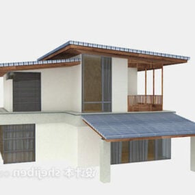 Japansk villa 3d-modell