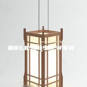 מנורת נברשת יפנית דגם תלת מימד