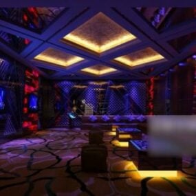 Bar Club Lobby Interior Scene 3d model