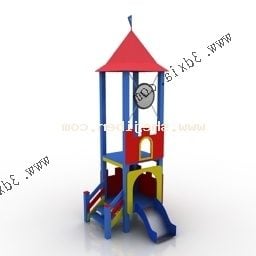 Kindergarten Slide House 3d model