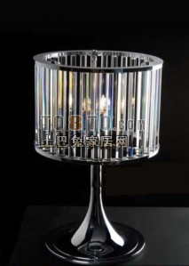 Glass Cylinder Table Lamp 3d model