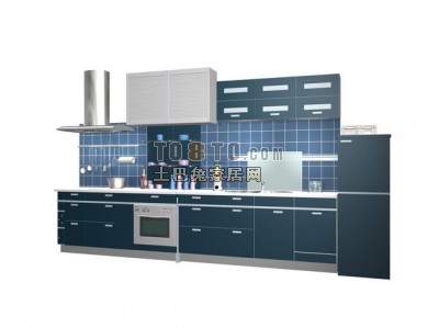 Kitchen Furniture Blue Cabinet