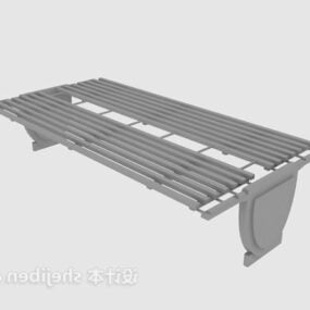景观金属长凳3d模型