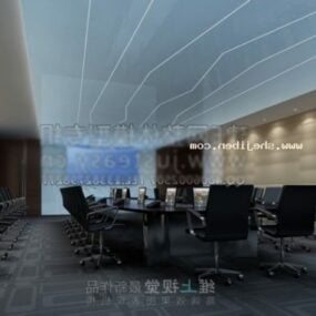 Large Conference Room Interior Scene 3d model