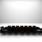 Large Conference Table Black Color
