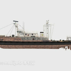 Large Iron Ship 3d model