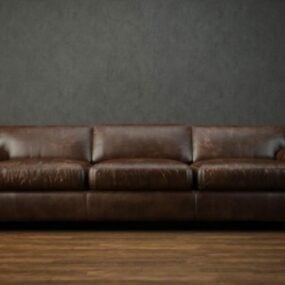 Realistic Leather Sofa Furniture 3d model