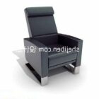 3д модель кожаного офисного кресла.