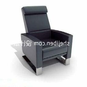 Fotel sześcienny tapicerowany Model 3D