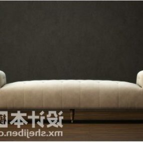 Daybed Soffa Tyg Material 3d-modell