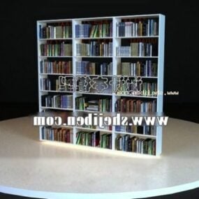 图书馆书柜家具3d模型