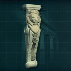 Colonne du pilier du Lion modèle 3D
