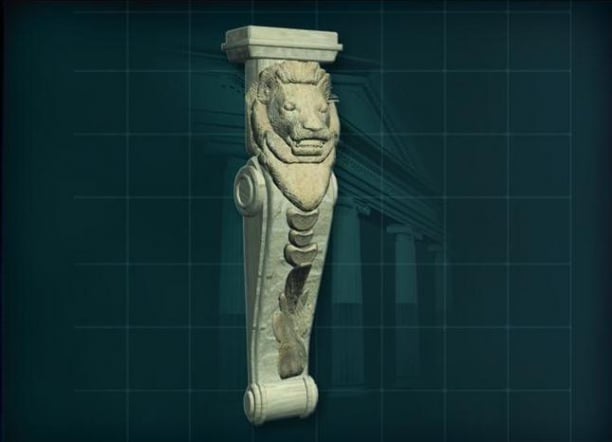 Lion Pillar Column