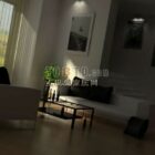 Living room 3 sets [high-quality foreign, with material map] 3d model .