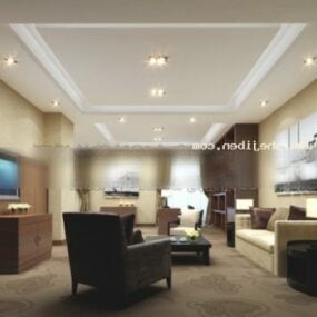 Neo Classic Living Room 3d model