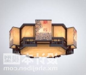 Living Room Large Ceiling Lamp 3d model