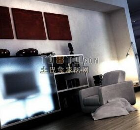 Living Room Boutique Furniture 3d model